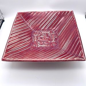 *sold* Mcm boho trinkets dish. mcm ashtray studio pottery retro hippy Egyptian